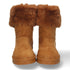 BEQUEME UND WARME AUSTRALISCHE DAMENSTIEFEL MIT INNENFELL UND SCHLEIFENDDETAIL AM ABSATZ – IDEAL FÜR HERBST UND WINTER